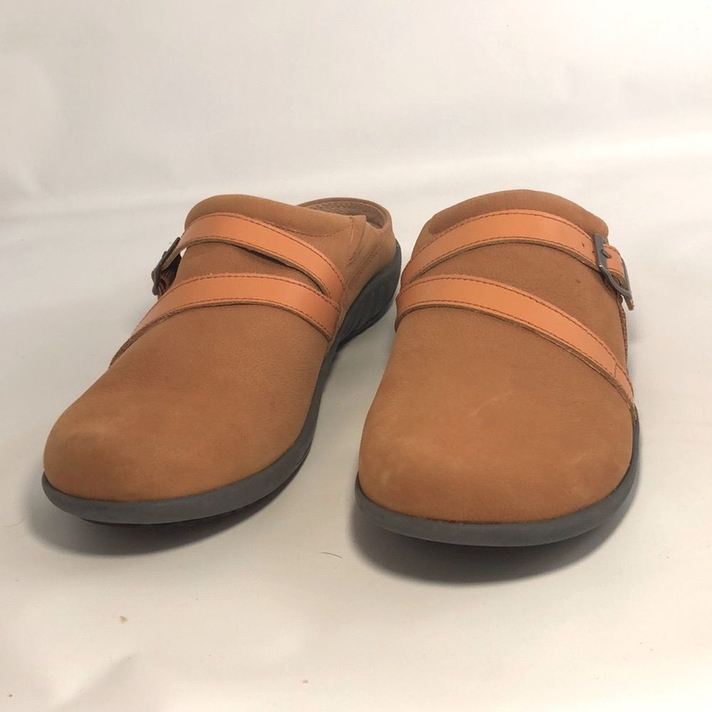 NWOB | Spenco Orthotic Nubuck Siesta Slides 2 - Sydney in Cognac | Slip-On